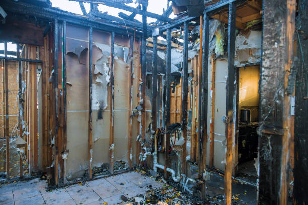 Professional Fire Damage Removal technician working in Clayton, OH